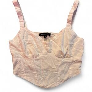 Kendall and Kylie yellow corset XS top